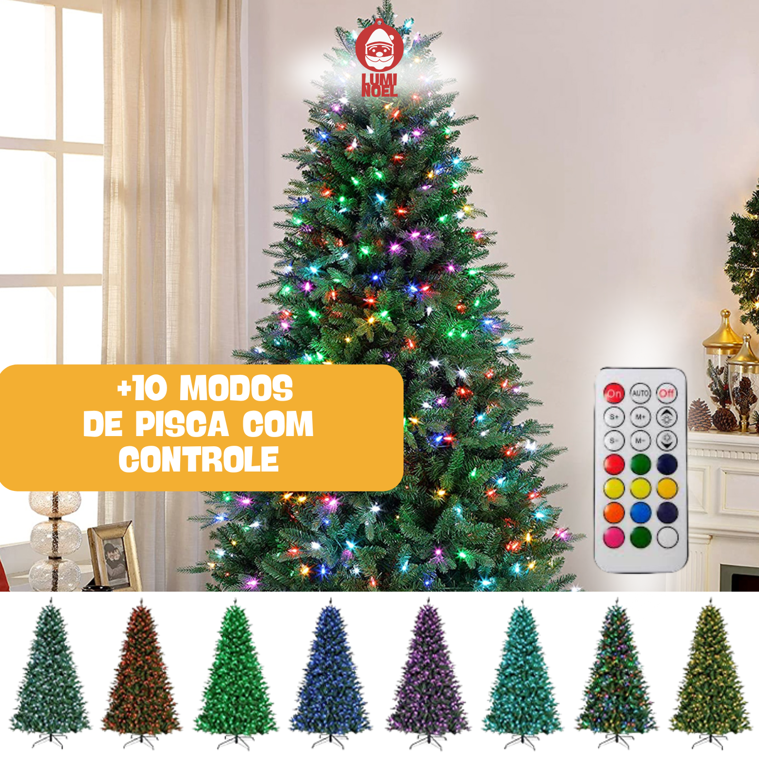 LumiNoel™- Árvore de Natal Premium com LEDs Embutidos