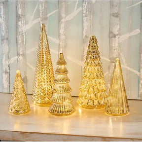 Conjunto de 5 Árvores de Mercúrio Iluminadas