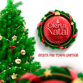 Árvore Natal Decorada 2,10m 600 Galhos 114 Enfeites Premium Kit Completo Enfeites + Pisca Pisca